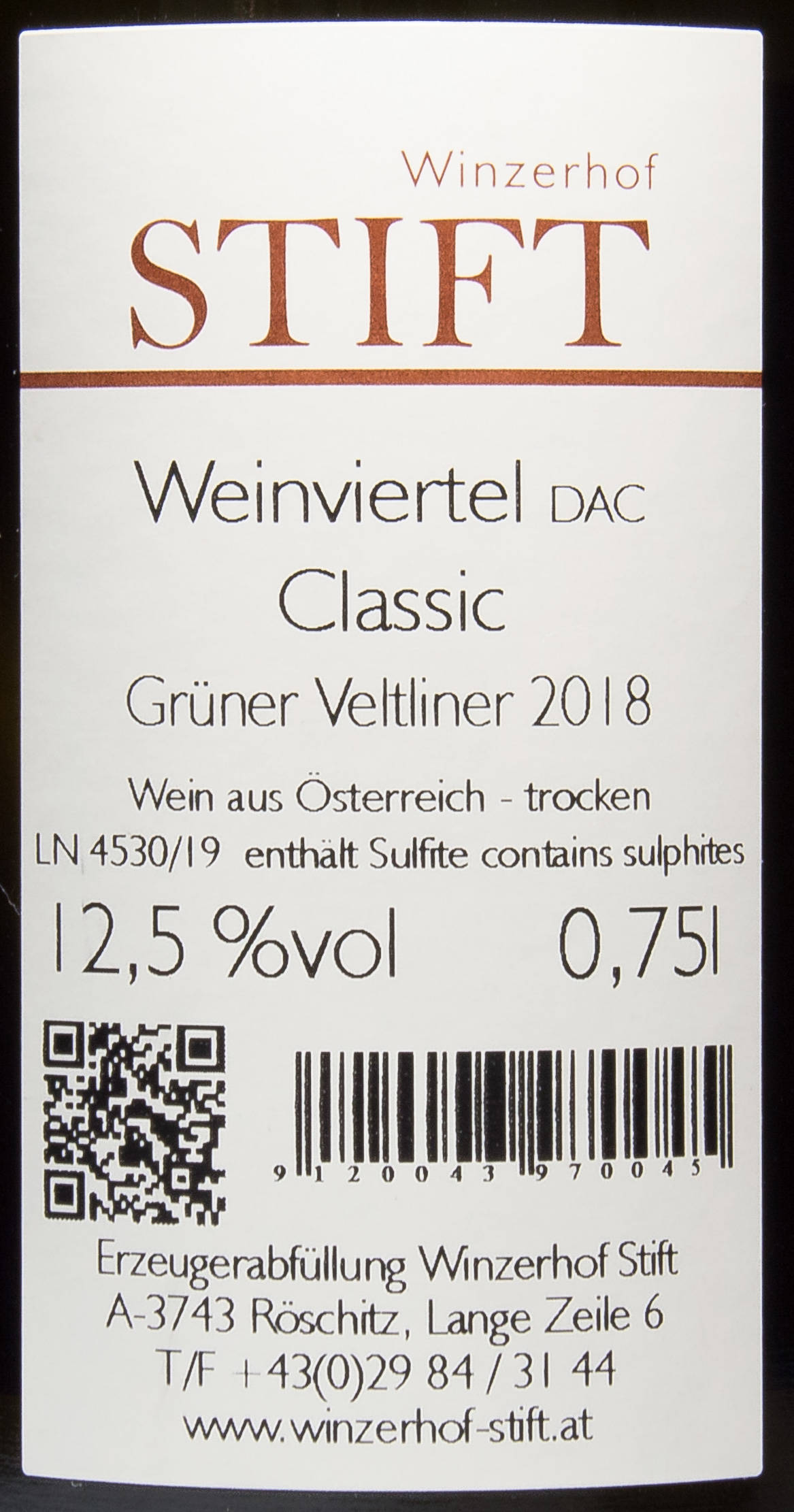 Etiketa Grüner Veltliner DAC Classic