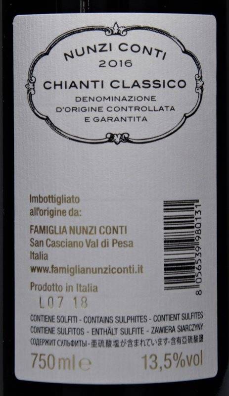Etiketa Chianti classico DOCG 