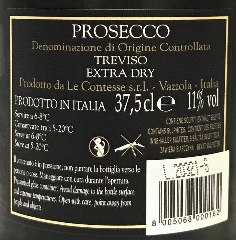 Etiketa Prosecco Spumante 0,375l