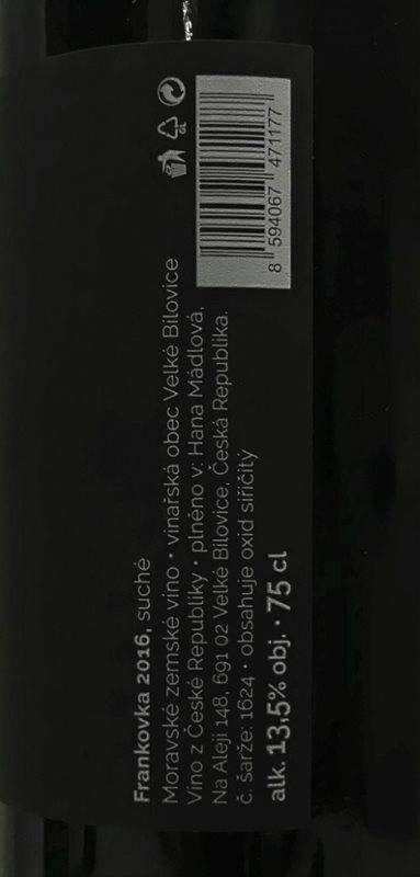 Etiketa BETON-Frankovka