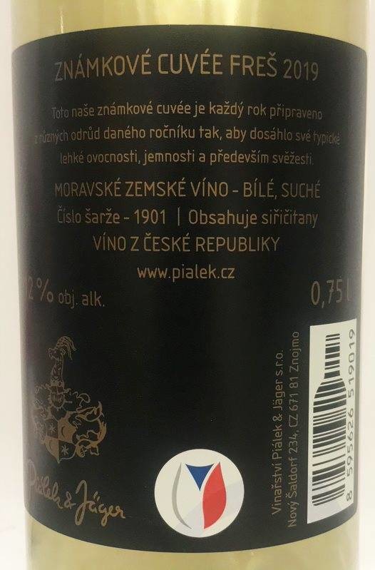 Etiketa Freš - známkové cuvée