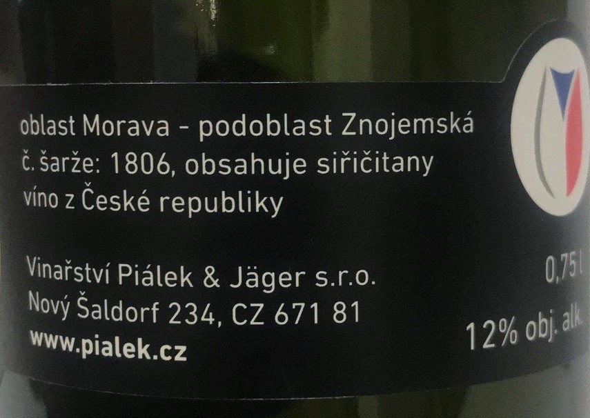 Etiketa Ryzlink rýnský