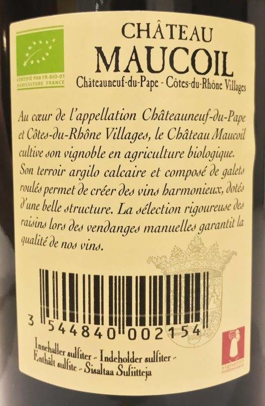 Etiketa Châteauneuf du Pape Tradition