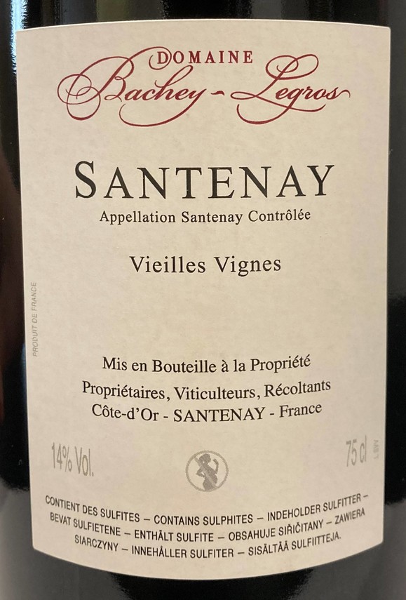 Etiketa Santenay Vieilles Vignes