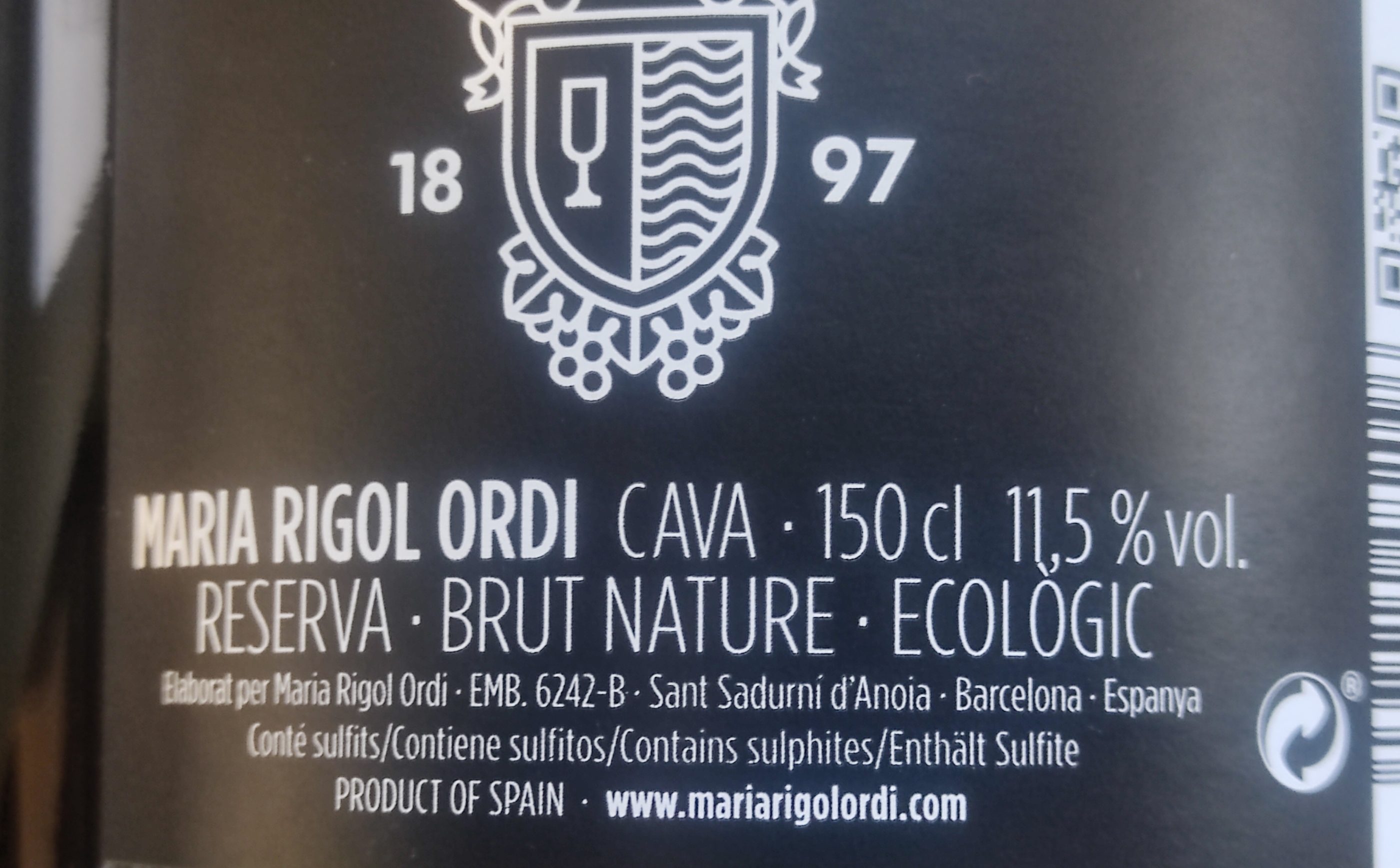 Etiketa Cava Reserva Brut Nature Magnum