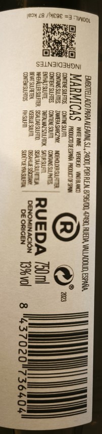 Etiketa Marmicas Roble