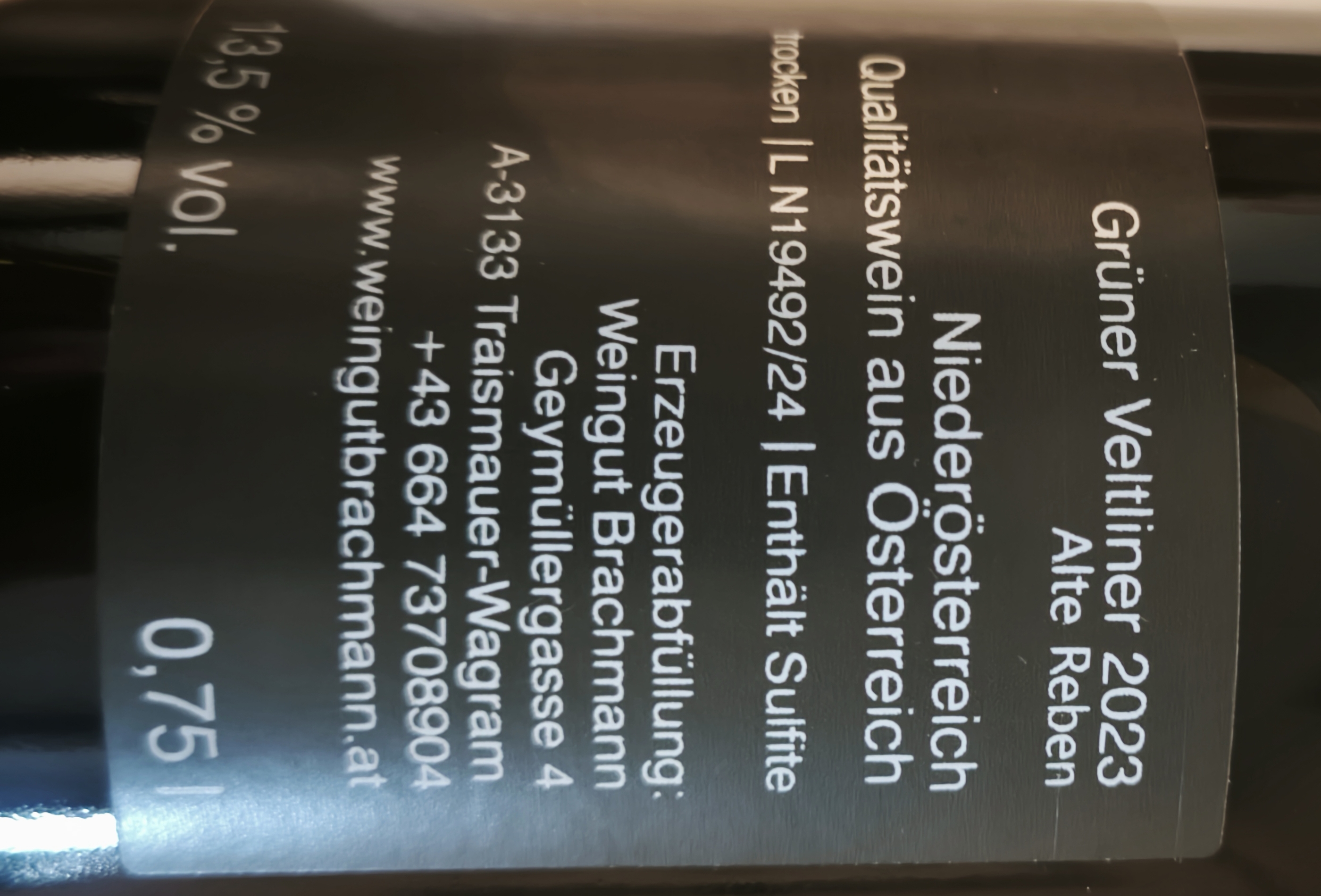 Etiketa Grüner Veltliner \